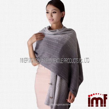 Gradient Color Fabric Knit&crochet Cashmere Throw